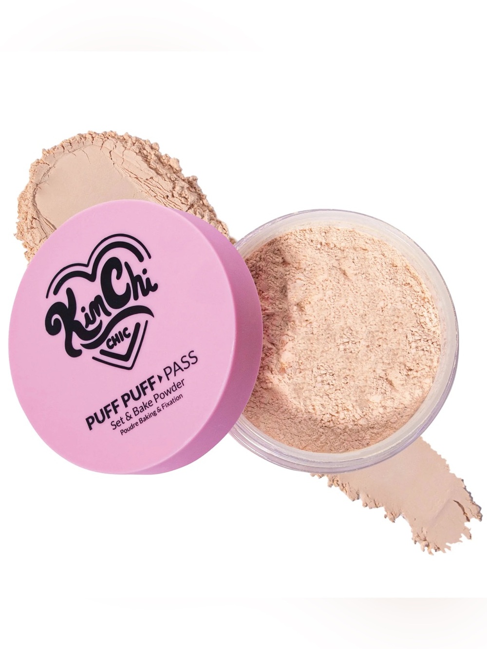 KimChi Chic Translucent Puff Puff Pass Set & Bake Powder- fair to tan skin tones